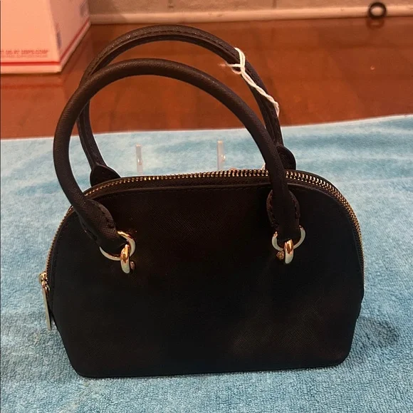 Michael Kors Black Mini Bag with Gold Details - Picture 5 of 10